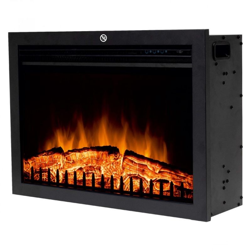 Semineu electric incorporabil 2000W, 2 trepte incalzire, LED, telecomanda - imagine 5